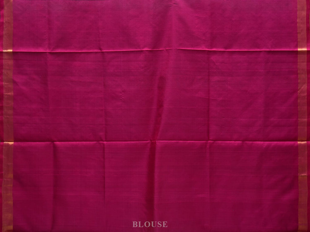Turquoise and Pink Uppada Silk Handloom Saree with Buta and Pallu Design u1875