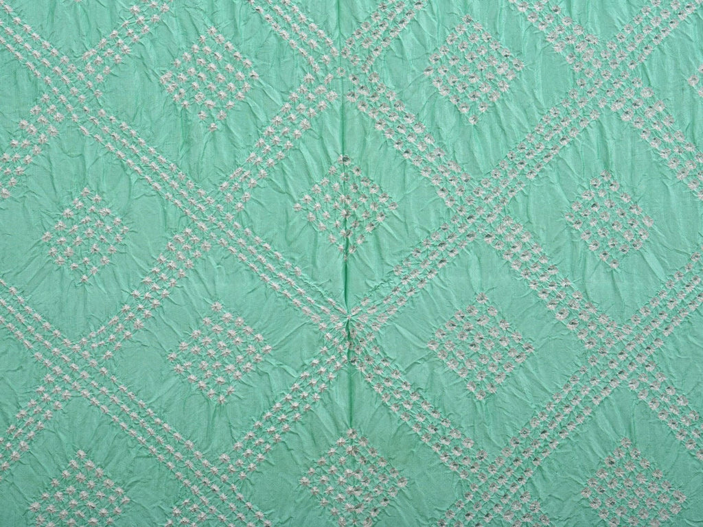 Turquoise and Red Bandhani Paithani Silk Handloom Saree with Pallu Design bn0387