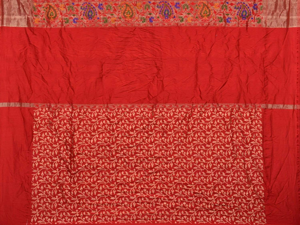 Turquoise Bandhani Banaras Silk Handloom Saree with Mango Border Design bn0272