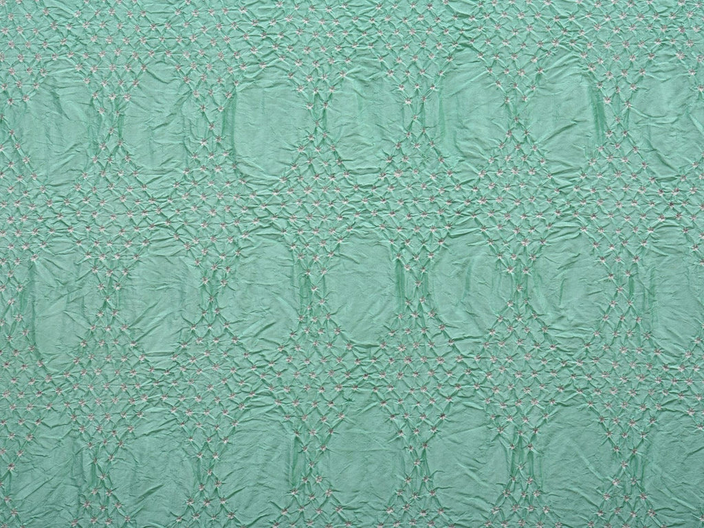 Turquoise Bandhani Paithani Silk Handloom Saree with Pallu Design bn0356