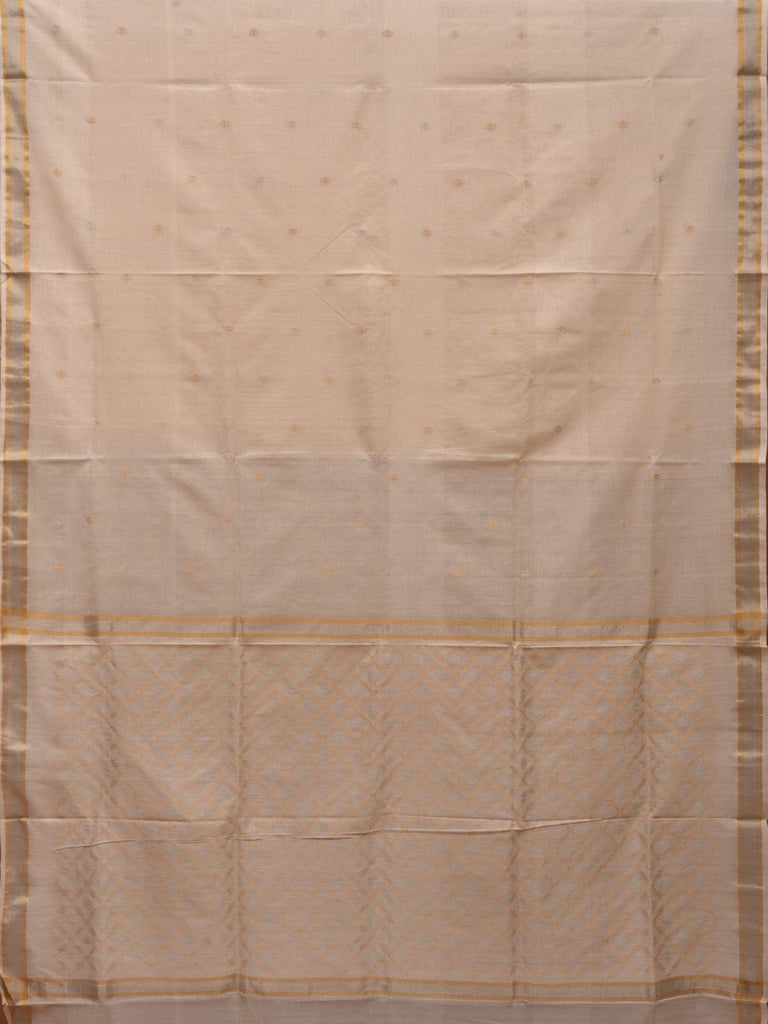 White Uppada Cotton Handloom Saree with Jamdani Pallu Design u1920