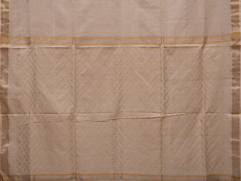 White Uppada Cotton Handloom Saree with Jamdani Pallu Design u1920