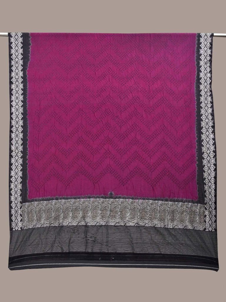 Wine Bandhani Banaras Silk Handloom Dupatta with Border Design ds2450
