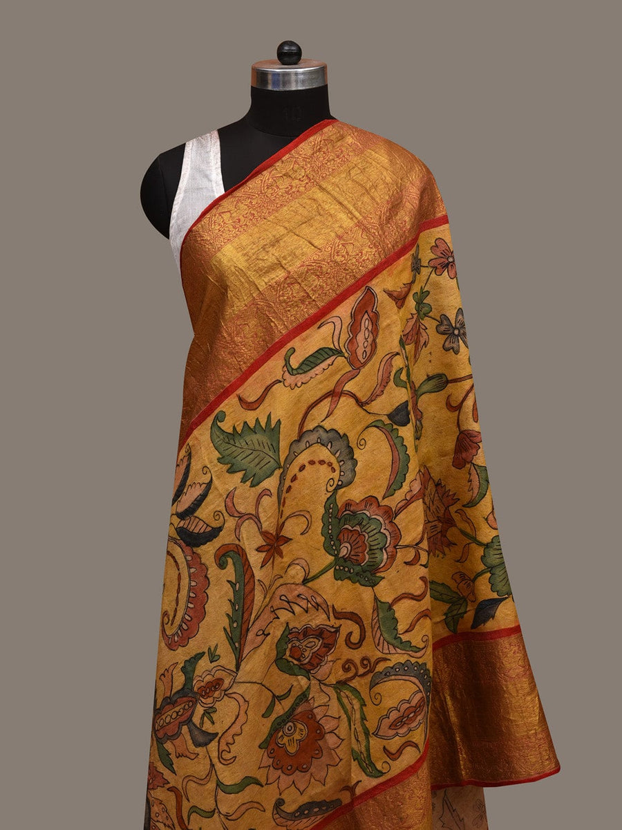 Yellow Kalamkari Dupatta main image 1