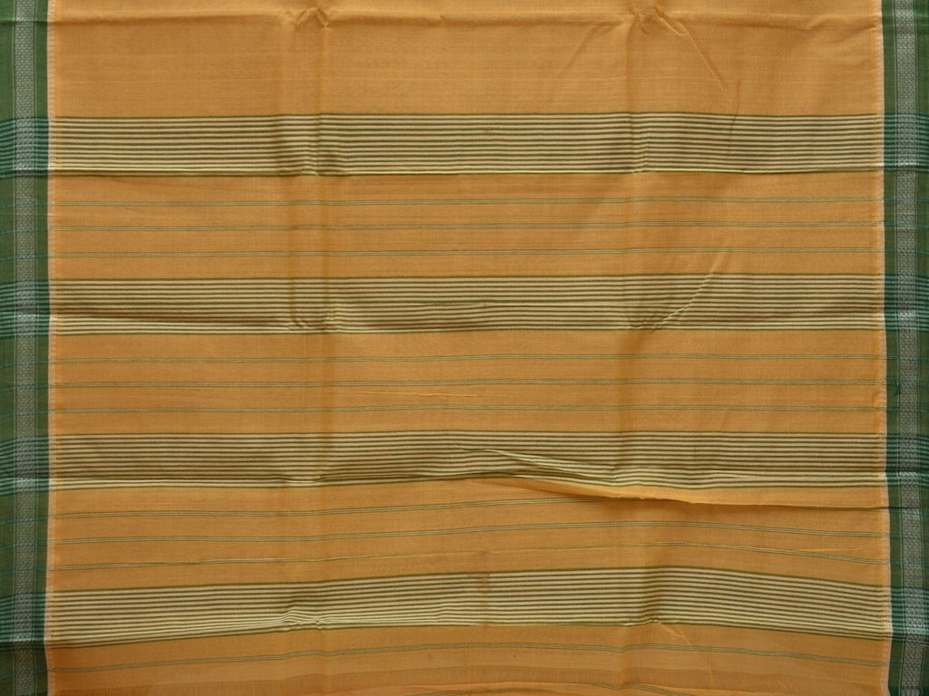 Yellow Narayanpet Cotton Handloom Plain Saree with Small Border Design No Blouse np0613